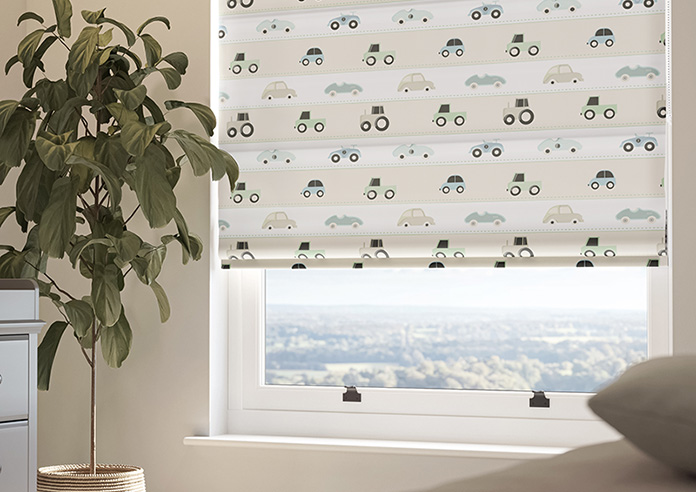 Brum Brum, Stone - Roman Blind - Image 5